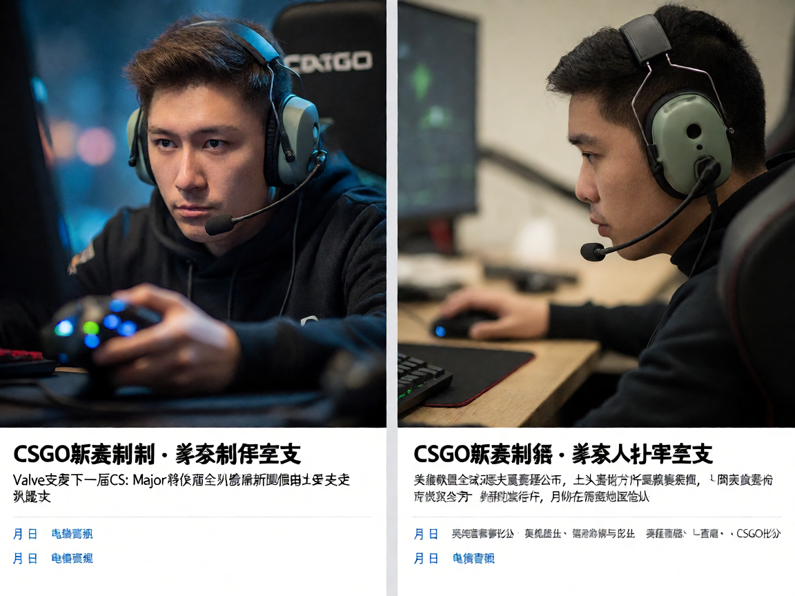 CSGO职业选手比赛专注操作特写